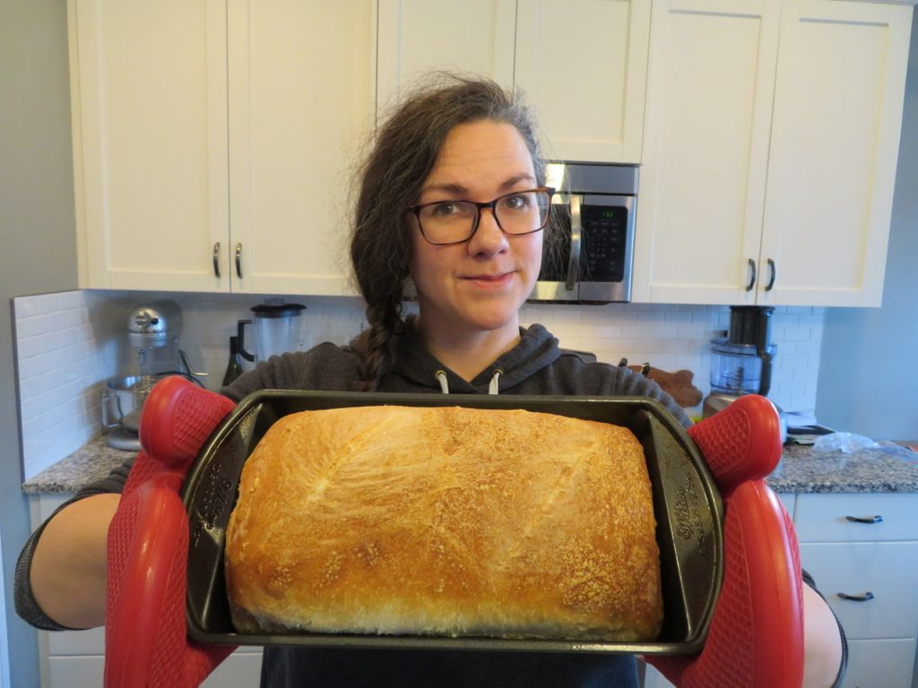 Healthy living fermented foods sourdough loaf bread 