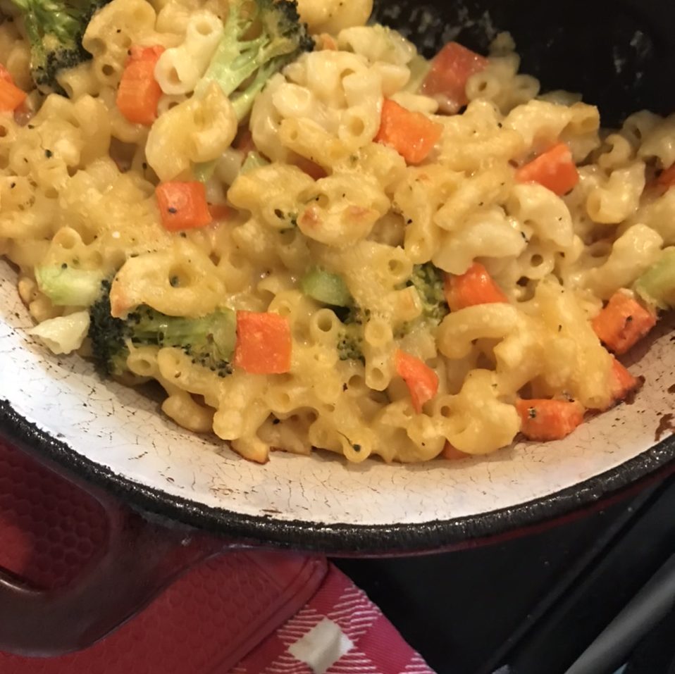 Vegetable Mac and cheese